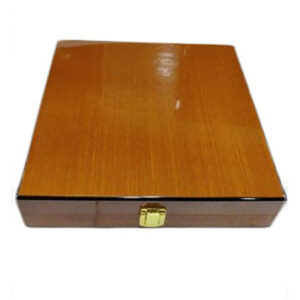 Brown glossy wooden jewelry boxes