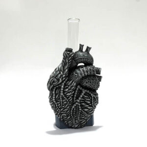 resin human heart vase