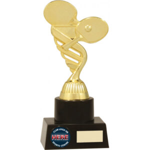 Table tennis gold metal trophy